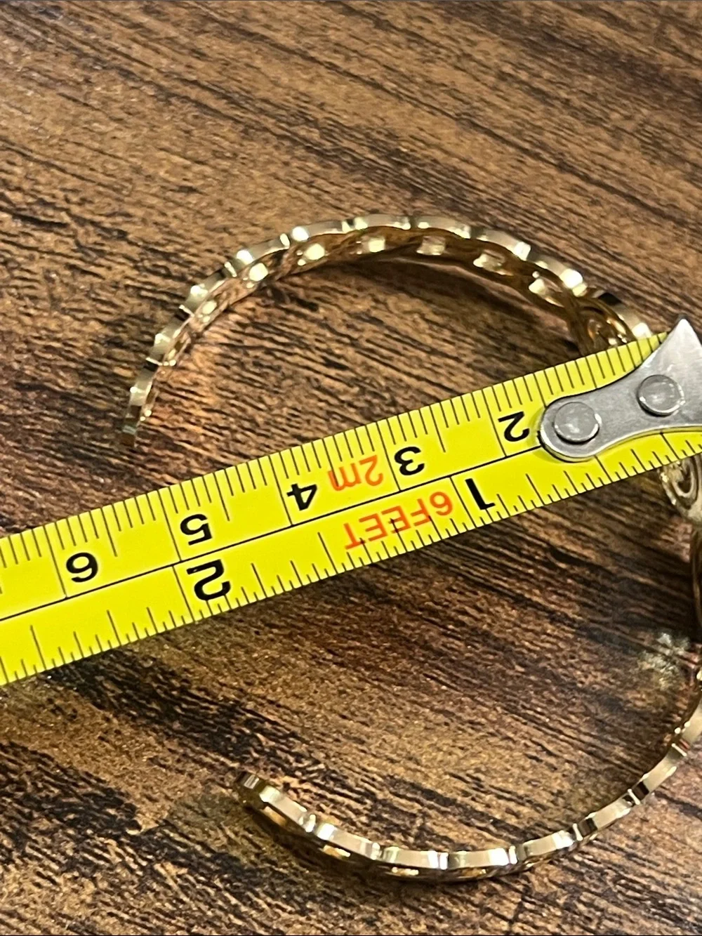 Up Cycled Gold Emblem Link Bracelet